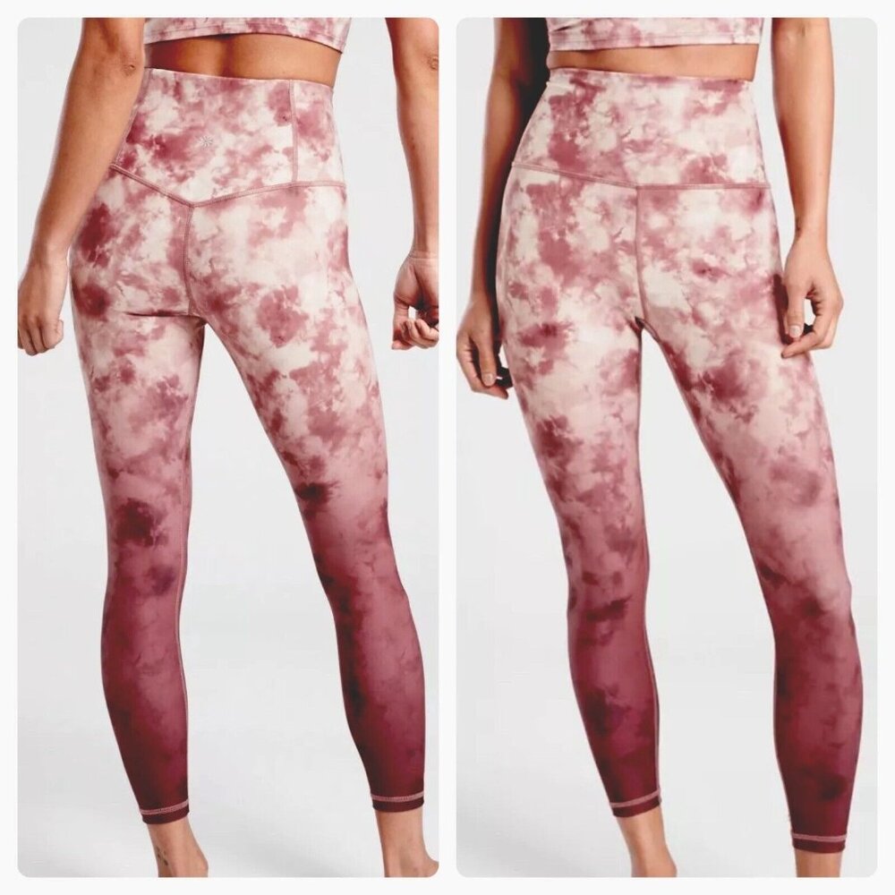 Athleta Elation Printed 7/8 Tight Athletic Leggings in Ballerina Gown Womens S